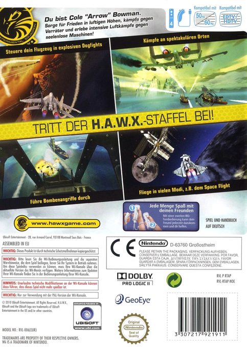 Tom Clancy's H.A.W.X. 2 - Dos