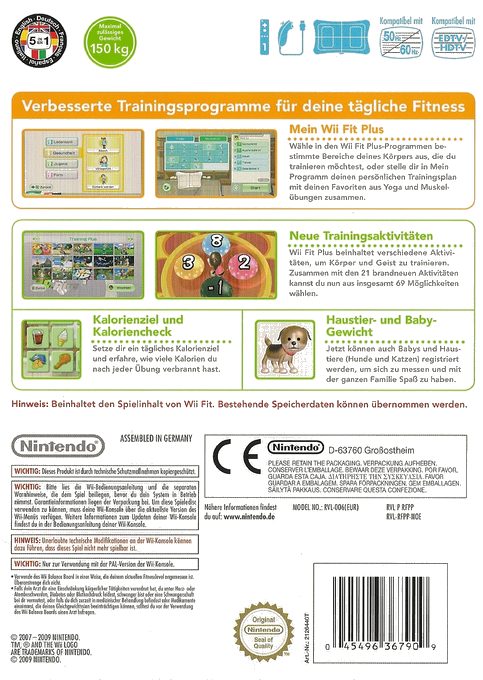Wii Fit Plus - Dos