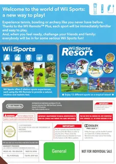 Wii Sports + Wii Sports Resort dos