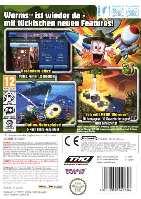 Worms : Battle Islands - Dos