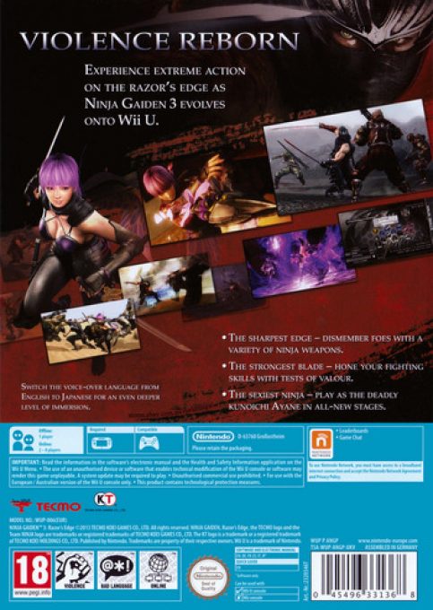 Ninja Gaiden 3 : Razor's Edge dos