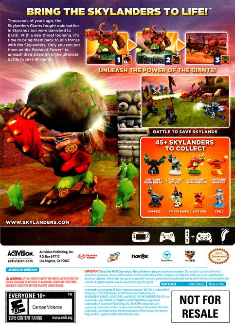 Skylanders Giants dos
