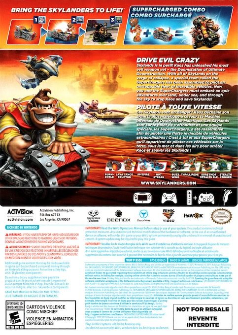 Skylanders Superchargers dos