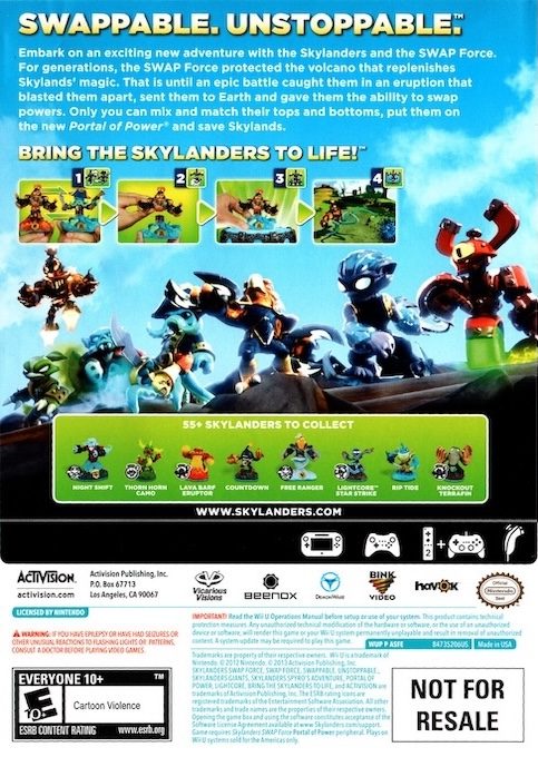 Skylanders Swap Force dos