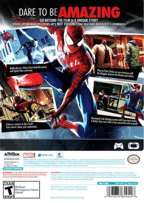 The Amazing Spider-Man 2 dos