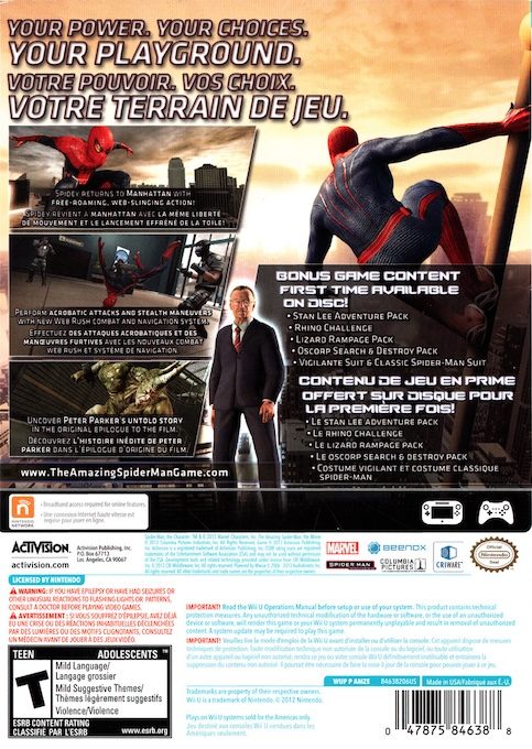 The Amazing Spider-Man : Ultimate Edition dos