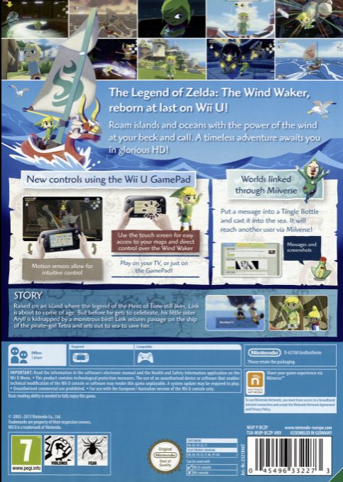 The Legend of Zelda : The Wind Waker HD dos