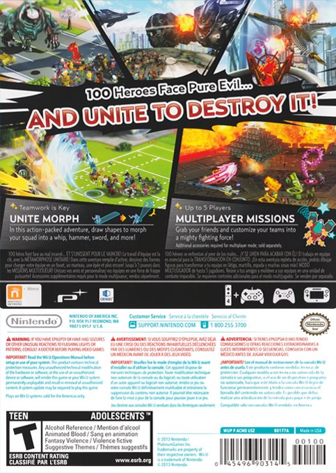 The Wonderful 101 dos