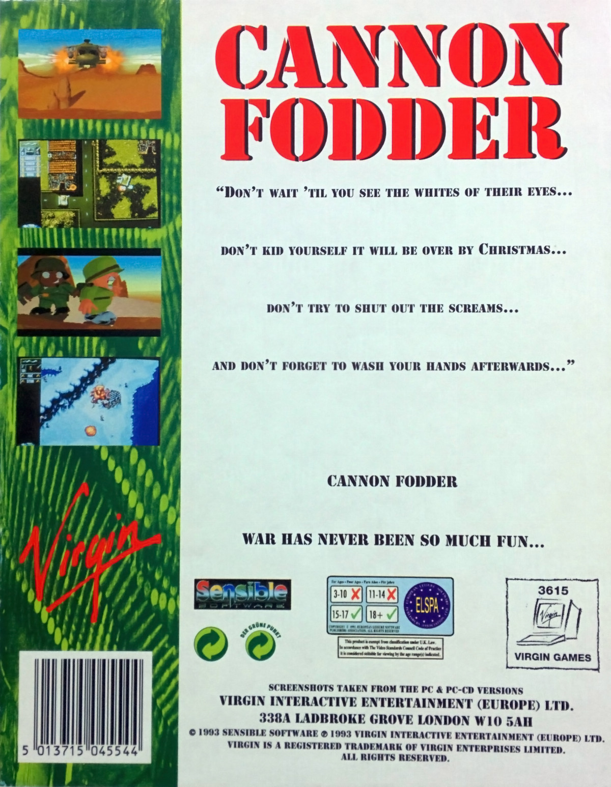 Cannon Fodder dos