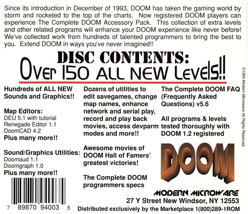 The Complete Doom Accessory Pack dos
