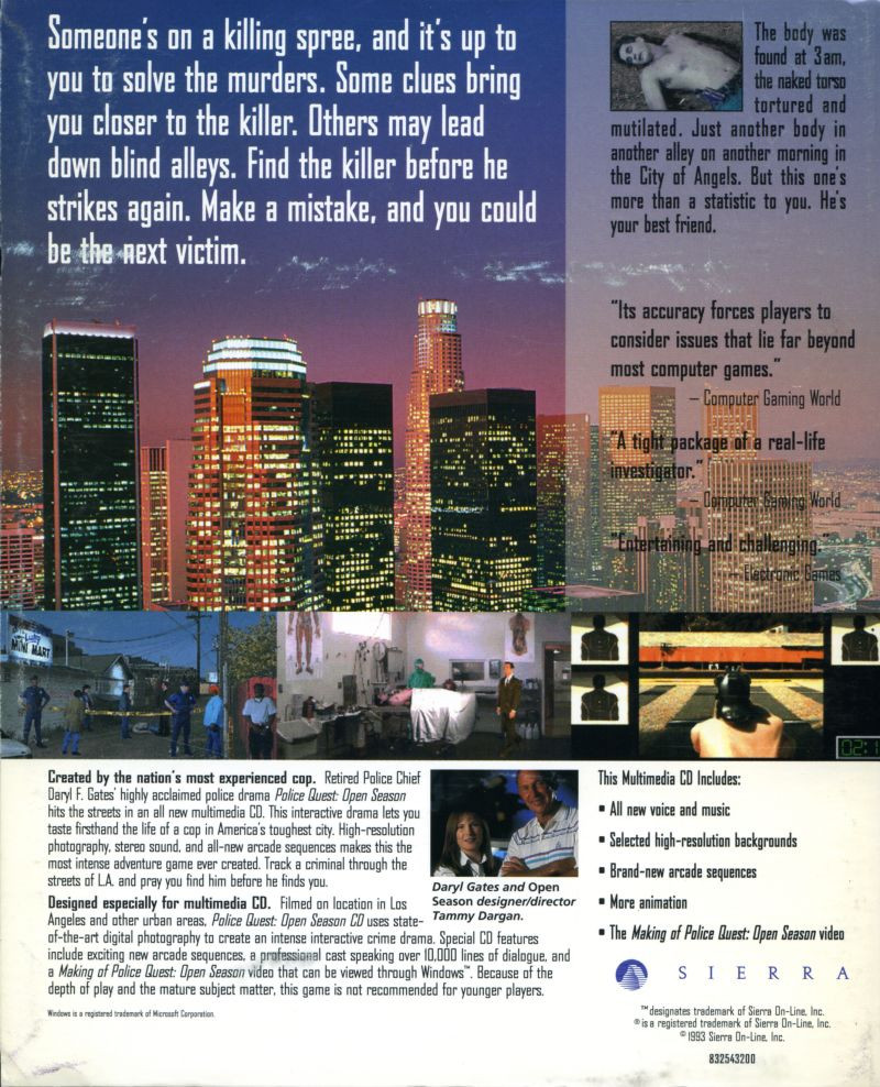 Police Quest: Open Season dos