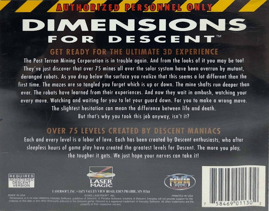 Dimensions for Descent dos