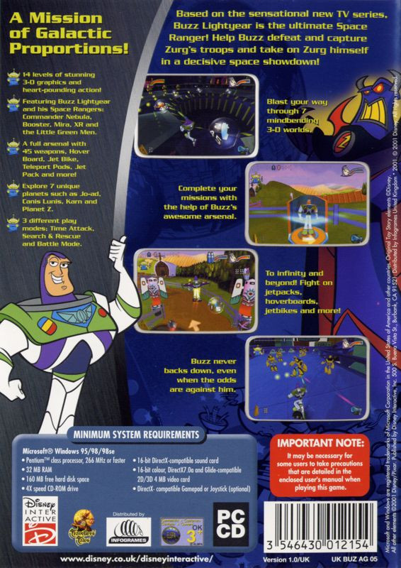 Disney - Pixar Buzz Lightyear of Star Command dos