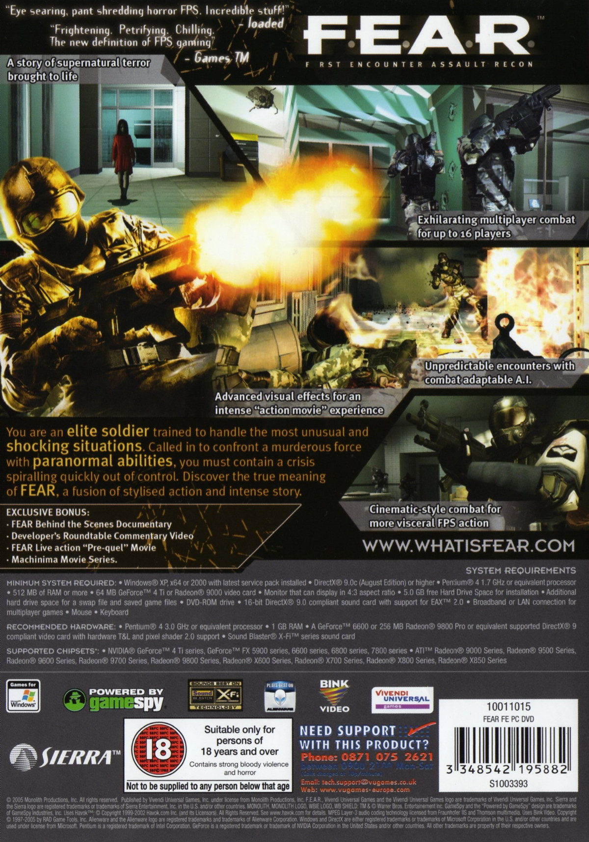 F.E.A.R. - First Encounter Assault Recon dos