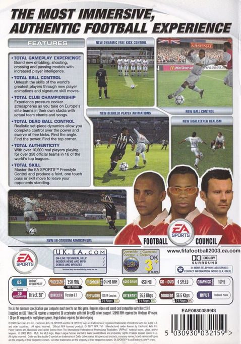 FIFA Soccer 2003 dos
