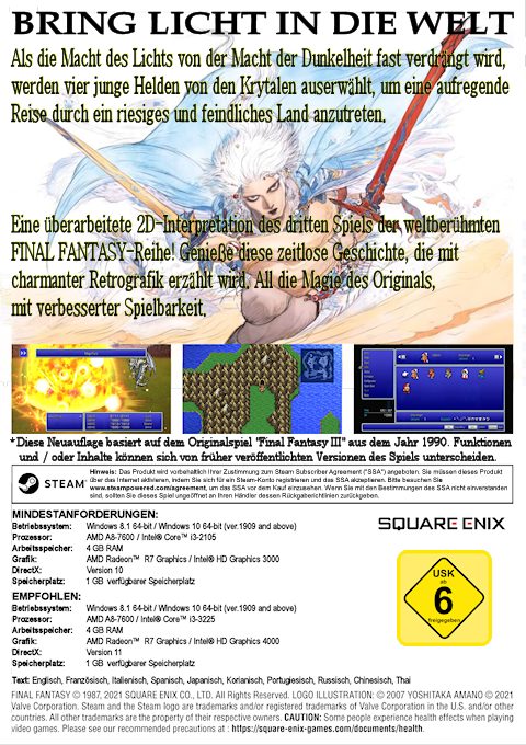 Final Fantasy III : Pixel Remaster dos