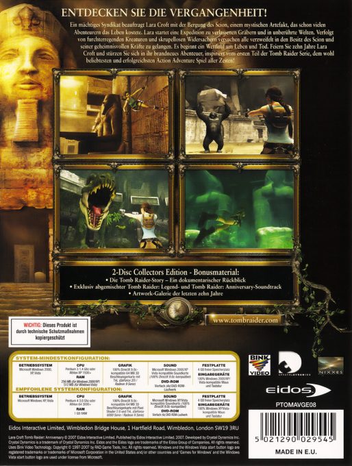 Lara Croft: Tomb Raider - Anniversary - Dos