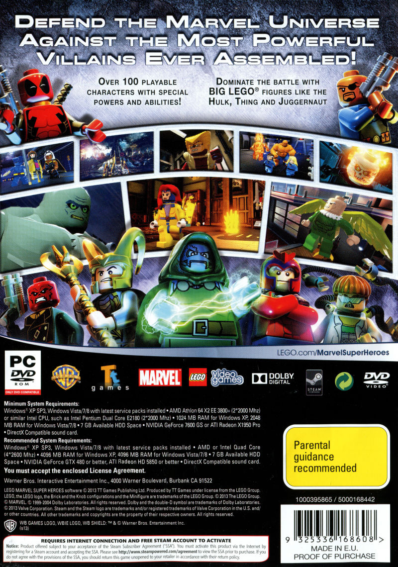LEGO Marvel Super Heroes - Dos