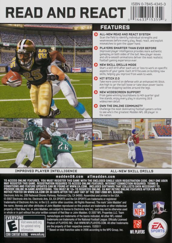 Madden NFL 08 dos