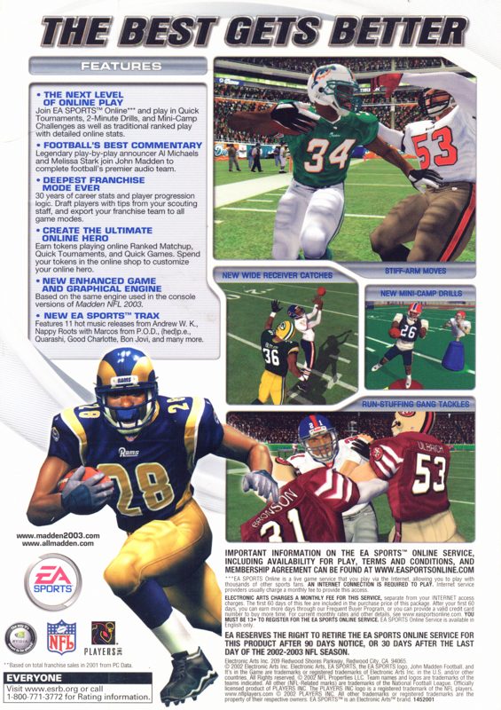 Madden NFL 2003 dos