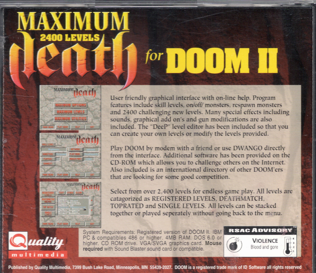 Maximum Death for Doom II dos