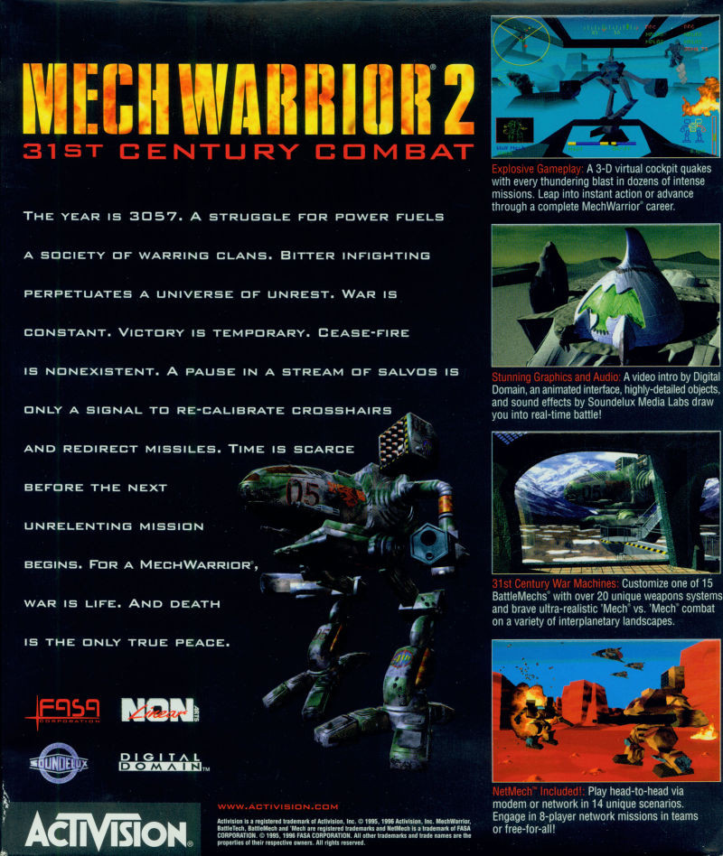 MechWarrior 2: 31st Century Combat dos
