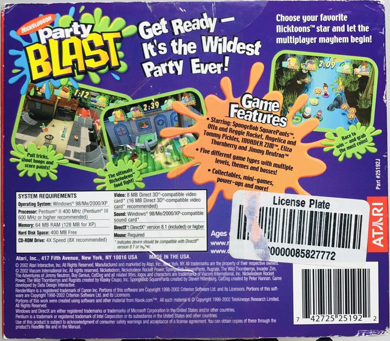 Nickelodeon Party Blast dos