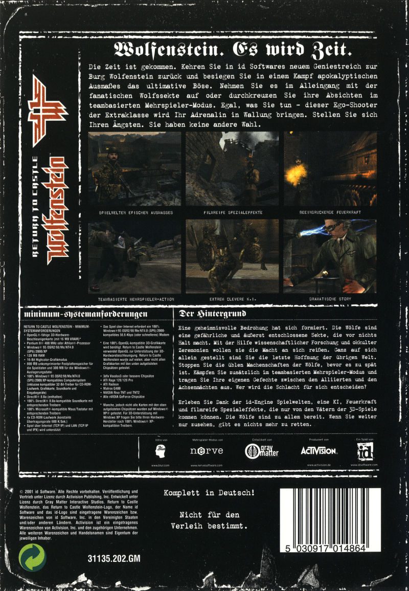 Return to Castle Wolfenstein - Dos