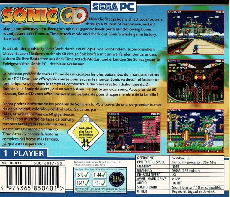 Sonic CD - Dos