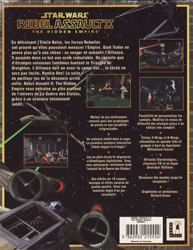 Star Wars : Rebel Assault II - The Hidden Empire - Dos
