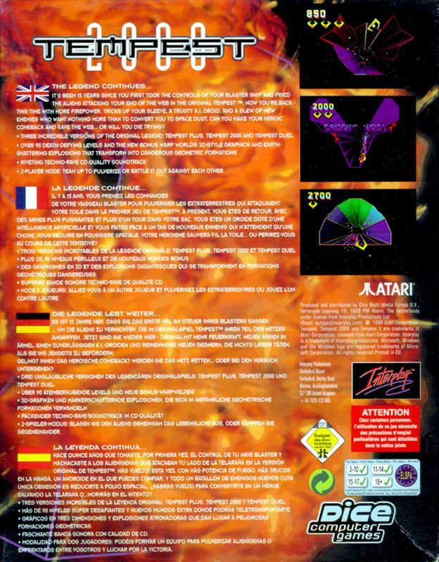 Tempest 2000 - Dos