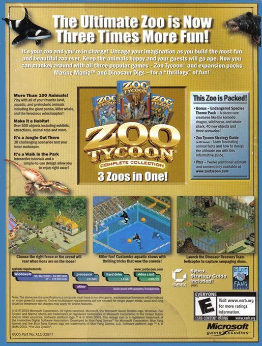 Zoo Tycoon: Complete Collection - Dos