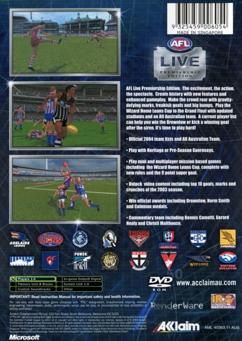 AFL Live Premiership Edition dos