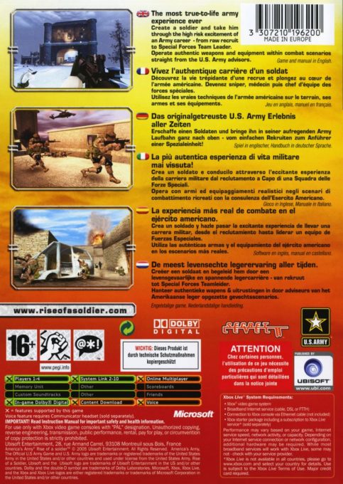 America's Army : Rise Of A Soldier dos
