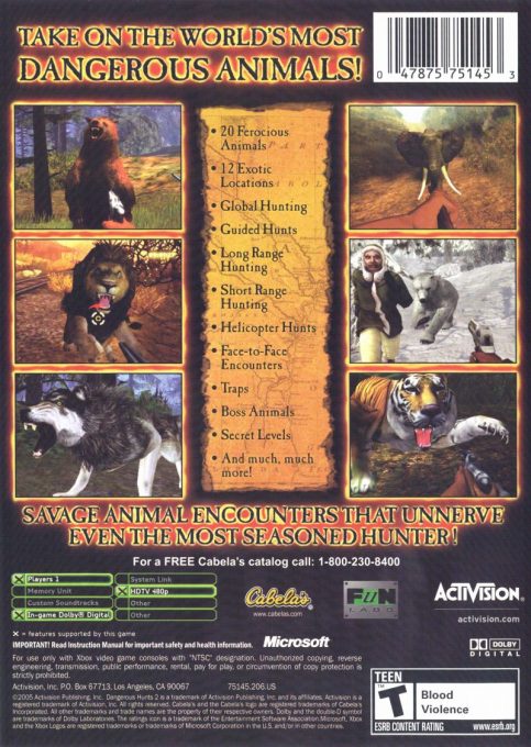 Cabela's Dangerous Hunts 2 dos