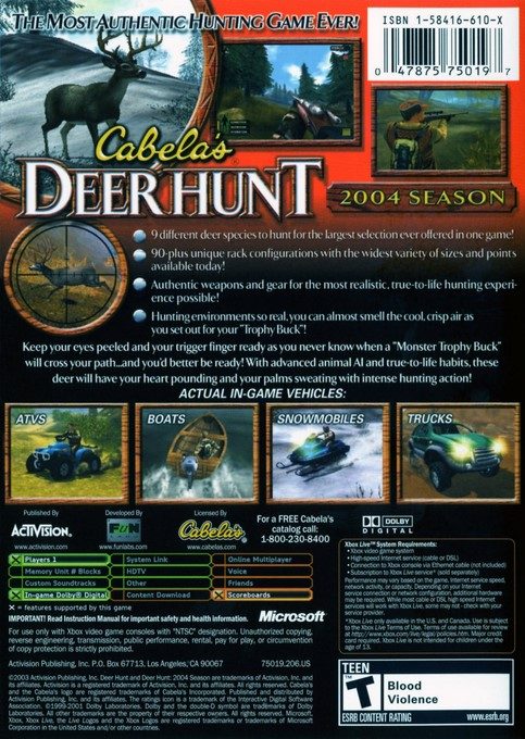 Cabela's Deer Hunt : 2004 Season dos