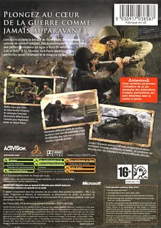 Call Of Duty 3 : En Marche Vers Paris - Dos