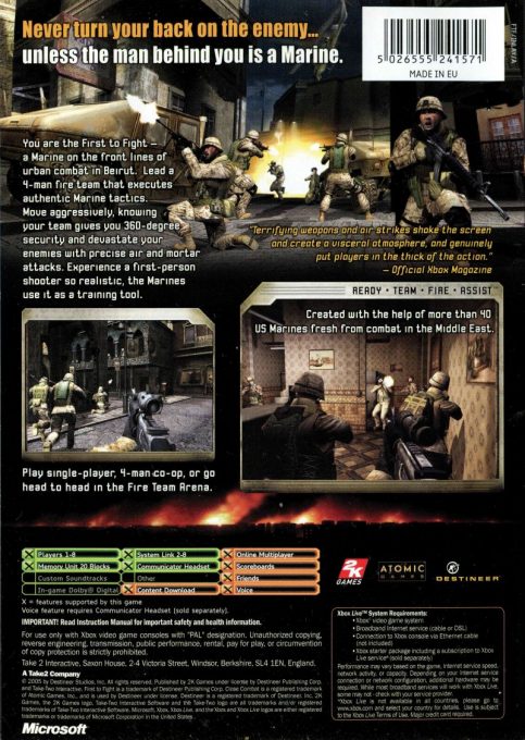 Close Combat : First To Fight dos