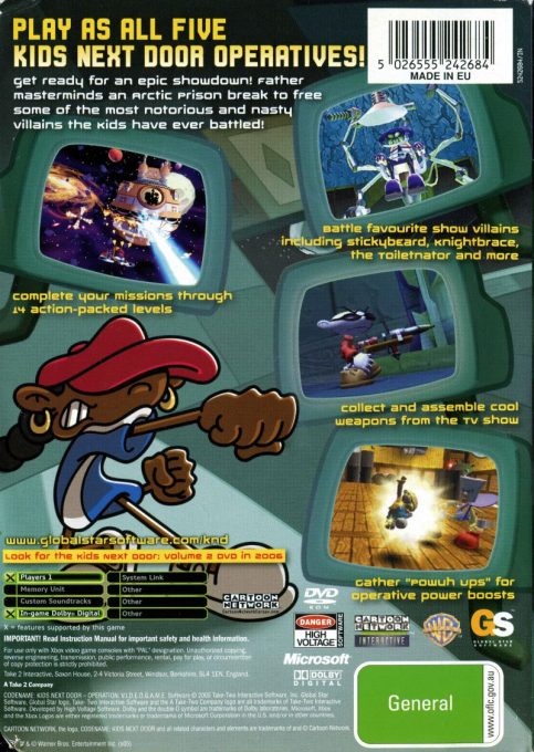 Codename : Kids Next Door - Operation : J.E.U.V.I.D.E.O. dos
