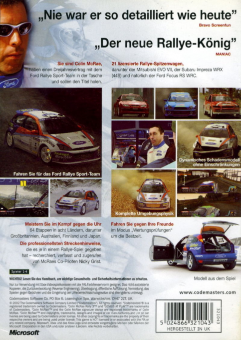 Colin McRae Rally - Dos