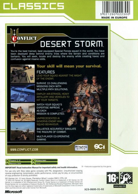 Conflict : Desert Storm dos