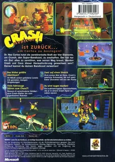 Crash Bandicoot : La Vengeance De Cortex - Dos