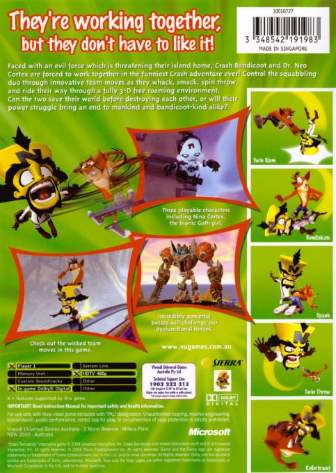 Crash TwinSanity dos