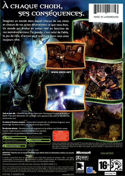 Fable : The Lost Chapters - Dos