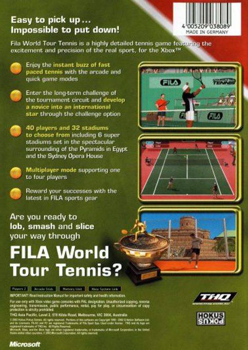 Fila World Tour Tennis dos