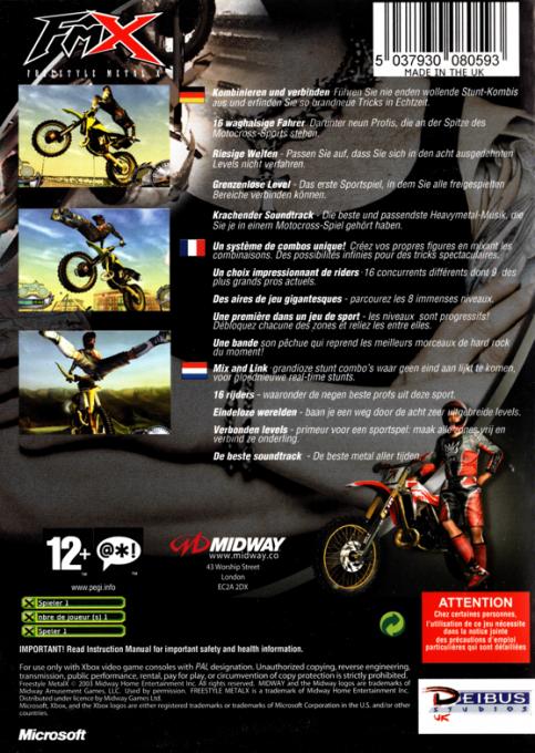 Freestyle Metal X - Dos