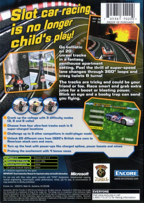 Grooverider : Slot Car Thunder dos