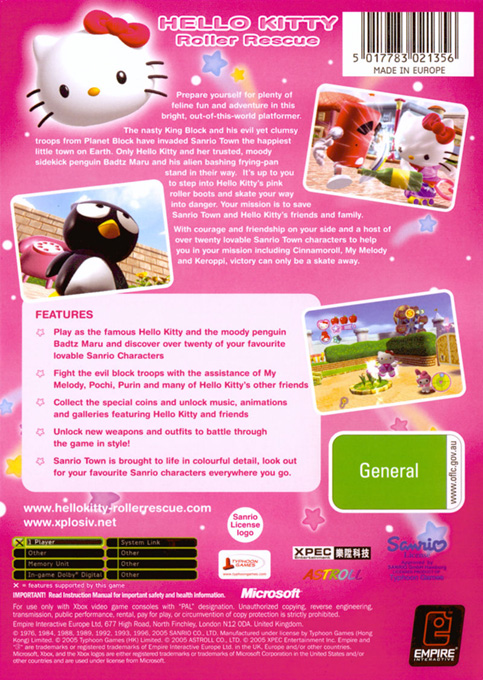 Hello Kitty - Roller Rescue - Dos
