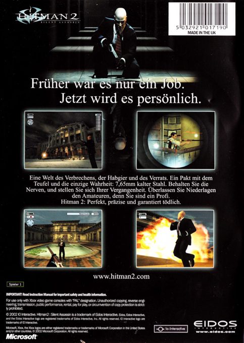 Hitman 2 : Silent Assassin dos