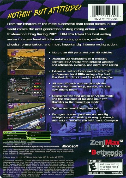 IHRA Professional Drag Racing 2005 dos